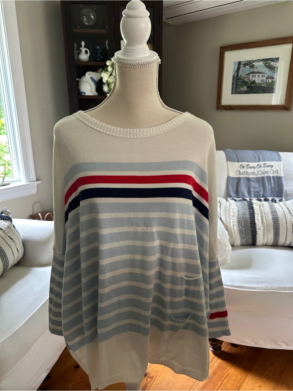 MERSEA Oversized Catalina Coastal Striped Sweater One Size